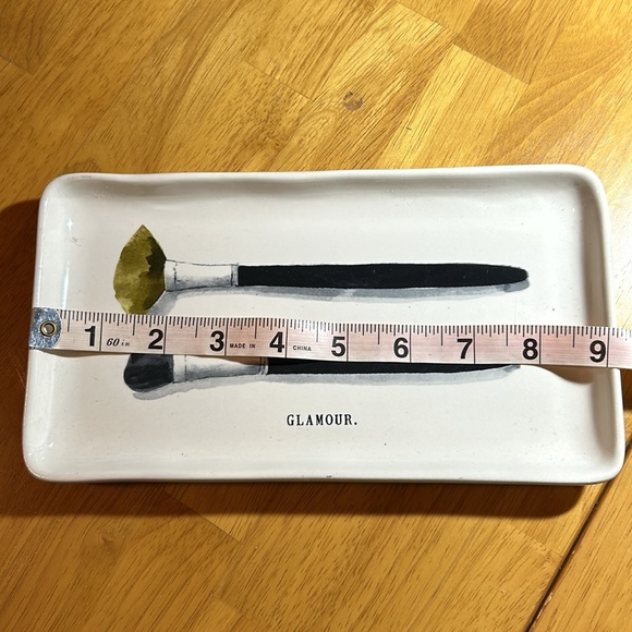 Rae Dunn Artisan Collection by Magenta Vanity Makeup ceramic brushes tray EUC - Picture 5 of 7